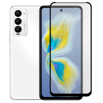 Захисне скло 6D OG для телефона Tecno Camon 18 (CH6n) повноекранне протиударне на техно камон 18 чорне 0013927 фото