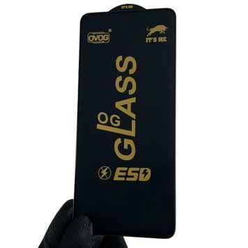 Защитное стекло для телефона 6D OG Realme C55 противоударное на реалми с55 чёрное 0002574 фото
