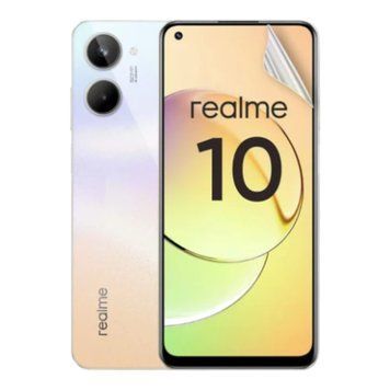 Плёнка гидрогелевая для Realme 10 (4G) глянцевая противоударная на реалми 10 4г прозрачная 0003126 фото