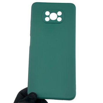 Чохол для Xiaomi POCO X3 NFC з квадратними гранями із захистом камери на сяомі поко х3 нфс зелений 0012690 фото