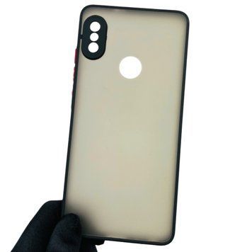 Чохол для Xiaomi Redmi Note 5 протиударний матовий з високими бортами з захистом камери на сяомі редмі нот 5 чорний 0000963 фото