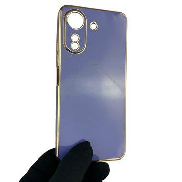 Чехол для Xiaomi Redmi 13C с защитой камеры с золотой окантовкой на сяоми редми 13с синий gs1 0019923 фото