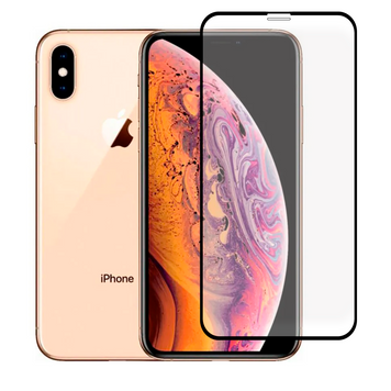 Защитное стекло для телефона Apple iPhone XS Max противоударное полноэкранное на айфон хс макс черное 0038136 фото