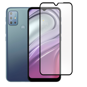 Защитное стекло для телефона Motorola Moto G20 (XT2128-1) противоударное полноэкранное на моторола г20 черное 0038538 фото