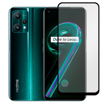 Захисне скло для телефона Realme 9 Pro Plus протиударне повноекранне на реалмі 9 про плюс чорне 0038639 фото