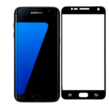 Защитное стекло для телефона Samsung Galaxy S7 (SM-G930) противоударное полноэкранное на самсунг с7 черное 0038361 фото