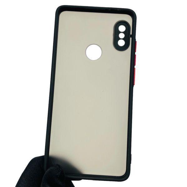 Чохол для Xiaomi Redmi Note 5 протиударний матовий з високими бортами з захистом камери на сяомі редмі нот 5 чорний 0000963 фото