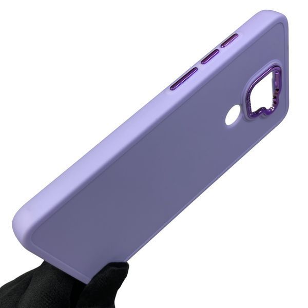 Чохол для Xiaomi Redmi Note 9 протиударний з високими бортами з мікрофіброю на сяомі редмі нот 9 бузковий 0002277 фото