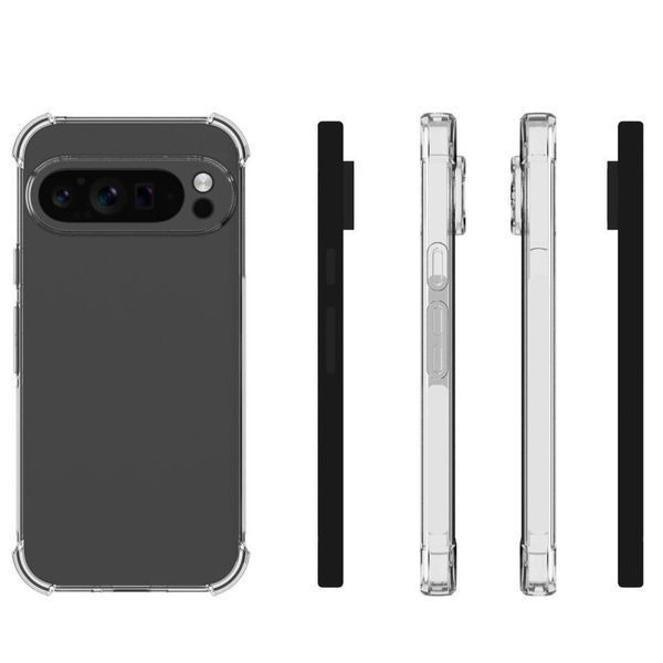 Прозрачный чехол для Google Pixel 9 Pro XL с углами-амортизаторами с защитой камеры противоударный (гугл пиксель 9 про хл) 0061392 фото