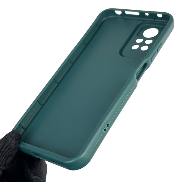 Чехол силиконовый Soft Touch с 3D принтом для Xiaomi Redmi Note 11 Pro темно-зеленый (Полная защита камеры) 0040848 фото
