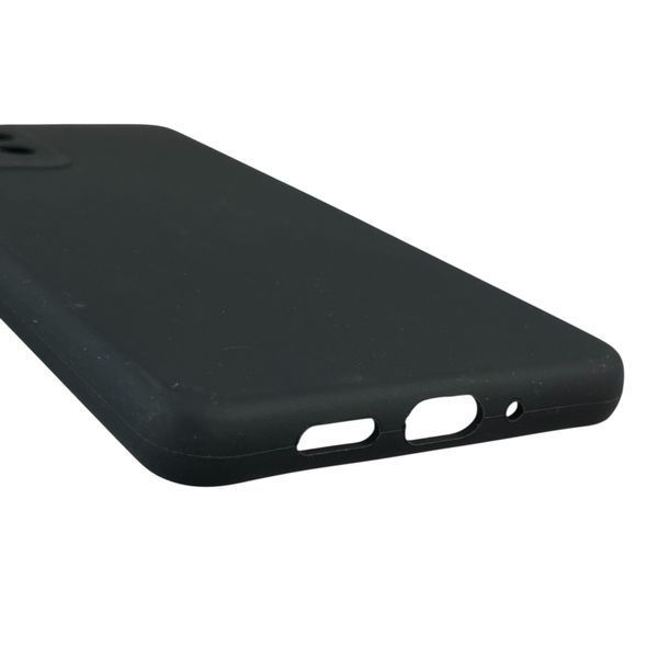 Чохол для Samsung Galaxy A73 5G (SM-A736B) силіконовий з мікрофіброю нековзний на самсунг а73 5г чорний 0032119 фото
