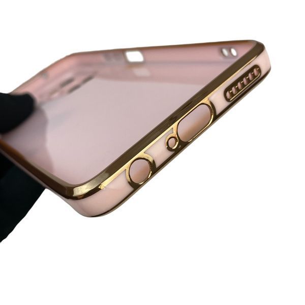 Чехол для TECNO Spark 10C KI5m с кольцом MagSafe с золотой окантовкой на техно спарк 10с пудровый gs1 0022864 фото