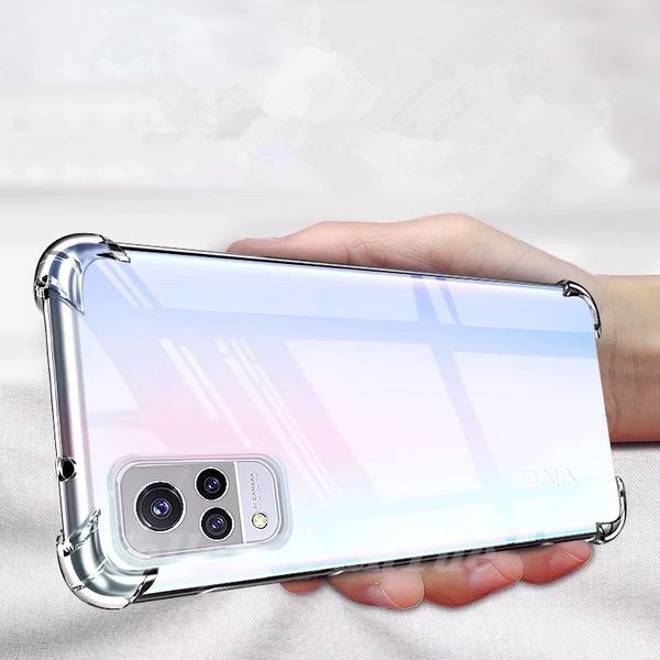 Чехол для Vivo V21E 4G с бронь углами углы выше экрана противоударный на виво в21е 4г прозрачный 0000358 фото