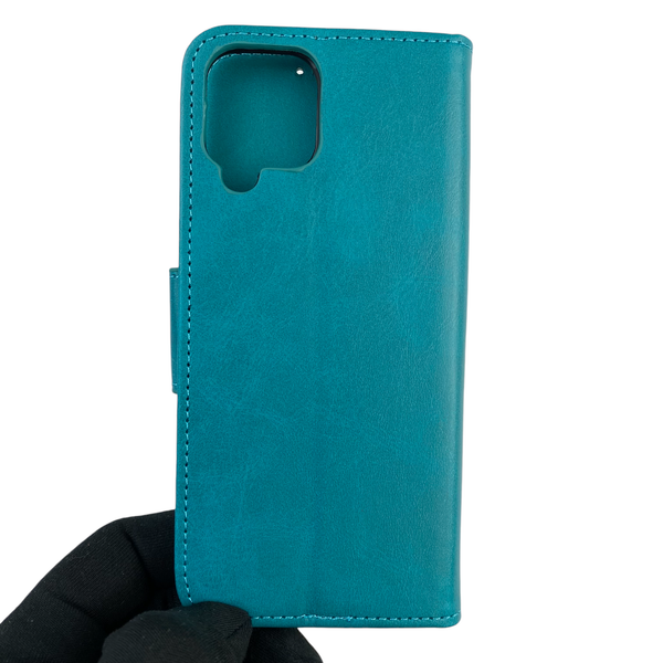 Чохол-книжка для телефона Samsung Galaxy M22 4G (SM-M225F) шкіряна з магнитною застібкою на самсунг M22 4г бірюзова 0025508 фото