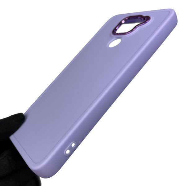 Чохол для Xiaomi Redmi Note 9 протиударний з високими бортами з мікрофіброю на сяомі редмі нот 9 бузковий 0002277 фото