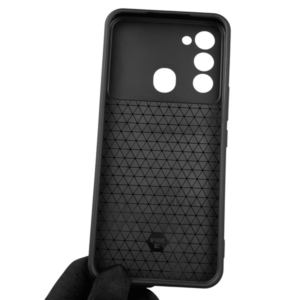 Чохол для Tecno Spark Go (KG5m) броньований з кільцем-тримачем підставкою зі шторкою на техно спарк го чорний rg1 0016084 фото