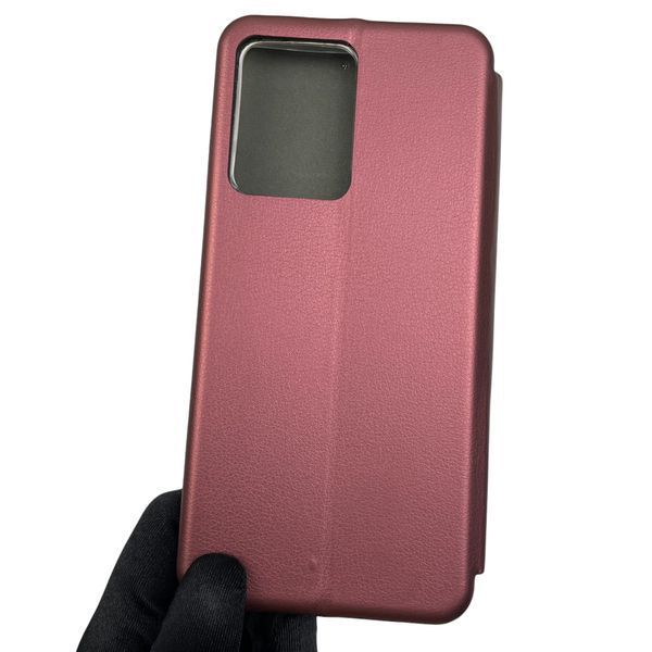 Чохол-книжка для Xiaomi Poco X5 Pro 5G з підставкою на сяомі поко х5 про 5г бордова 0002081 фото