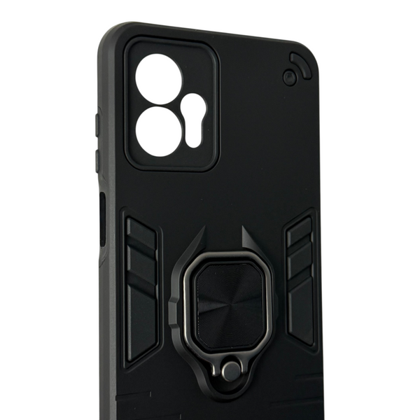 Чехол для телефона Motorola Moto G23 (PAX20009) бронированный с магнитным кольцом и защитой камеры черный 0051251 фото