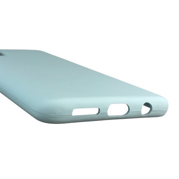Чехол для Samsung Galaxy A51 (SM-A515F) силиконовый с микрофиброй нескользящий на самсунг а51 голубой 0032001 фото