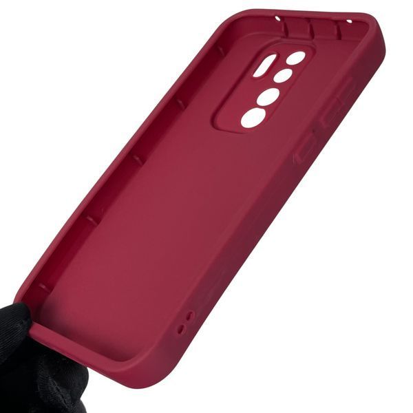 Чехол силиконовый Soft Touch с 3D принтом смешного теда мишки для Xiaomi Redmi Note 8 Pro бордовый (Полная защита камеры) 0049266 фото