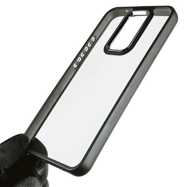 Чохол для Xiaomi Redmi 9 з кольоровими високими бортами на сяомі редмі 9 чорний 0007842 фото