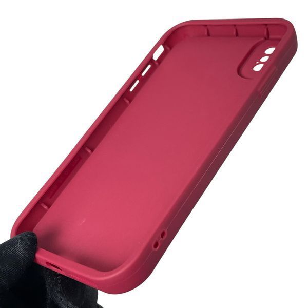 Чохол силіконовий Soft Touch з 3D принтом кумедний тед ведмідик для Apple iPhone Xs Max бордовий (Повний захист камери) 0049371 фото