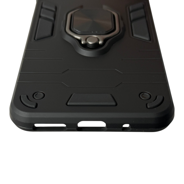 Чехол для телефона Motorola Moto G23 (PAX20009) бронированный с магнитным кольцом и защитой камеры черный 0051251 фото