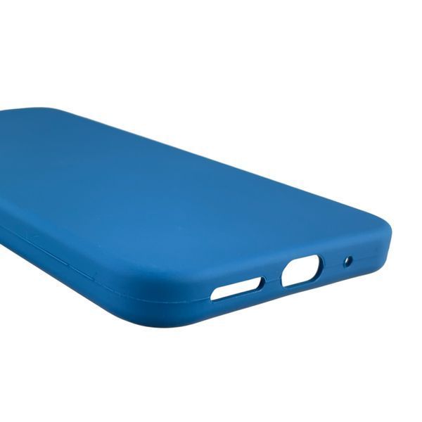Чехол для Xiaomi Redmi 12 4G силиконовый с микрофиброй нескользящий на сяоми редми 12 4г синий 0032568 фото