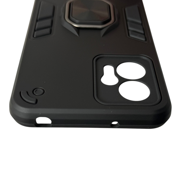 Чехол для телефона Motorola Moto G23 (PAX20009) бронированный с магнитным кольцом и защитой камеры черный 0051251 фото