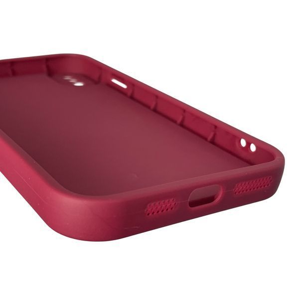 Чохол силіконовий Soft Touch з 3D принтом кумедний тед ведмідик для Apple iPhone Xs Max бордовий (Повний захист камери) 0049371 фото