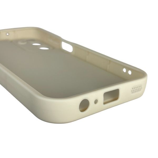 Чехол силиконовый оригинальный Soft Touch с 3D принтом смешного теда мишки для Samsung Galaxy M15 5G молочный (Полная защита камеры) 0048748 фото