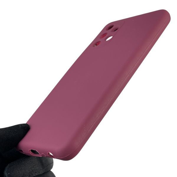 Чохол для Samsung Galaxy A32 4G (SM-A325F) силіконовий з мікрофіброю нековзний на самсунг а32 4г бордовий 0031923 фото