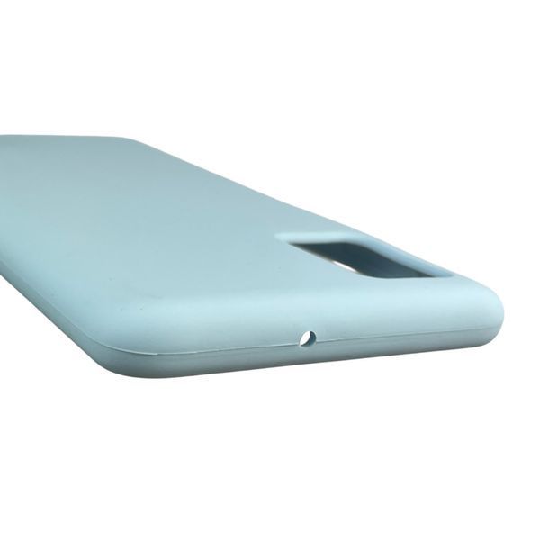 Чехол для Samsung Galaxy A51 (SM-A515F) силиконовый с микрофиброй нескользящий на самсунг а51 голубой 0032001 фото