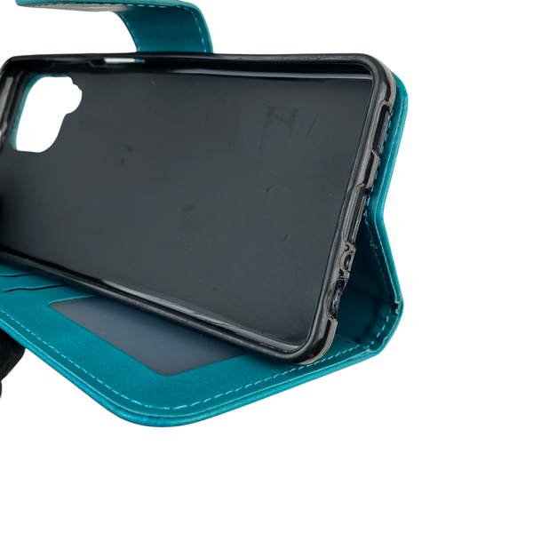 Чохол-книжка для телефона Samsung Galaxy M22 4G (SM-M225F) шкіряна з магнитною застібкою на самсунг M22 4г бірюзова 0025508 фото
