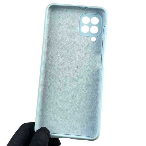 Чохол для Samsung Galaxy A22 4G (SM-A225F) силіконовий з мікрофіброю нековзний на самсунг а22 4г блакитний 0031856 фото