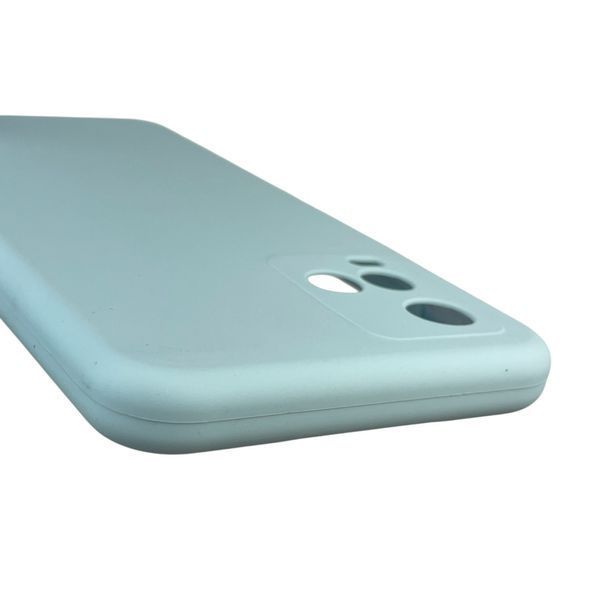 Чехол для Vivo Y21S силиконовый с микрофиброй нескользящий на виво у21с голубой 0032340 фото