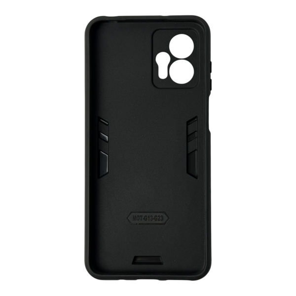 Чехол для телефона Motorola Moto G23 (PAX20009) бронированный с магнитным кольцом и защитой камеры черный 0051251 фото