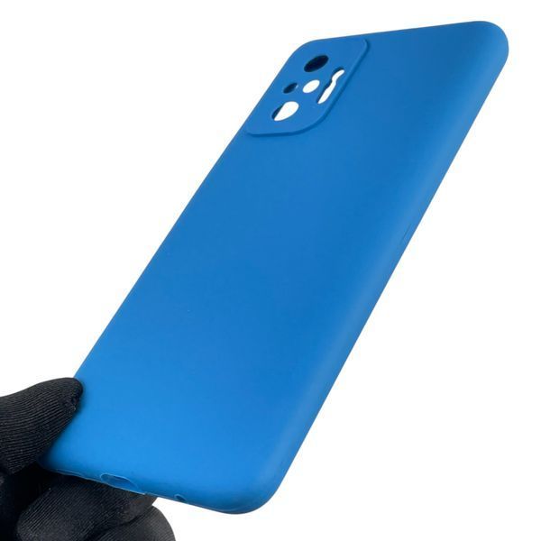Чехол для Xiaomi Redmi Note 10 Pro 4G силиконовый с микрофиброй на сяоми редми нот 10 про 4г синий 0032628 фото