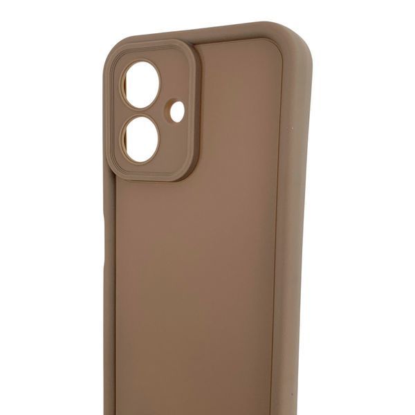 Чехол силиконовый Soft Touch для Tecno Spark Go 2 (KM4) коричневый (Полная защита камеры) 0054470 фото