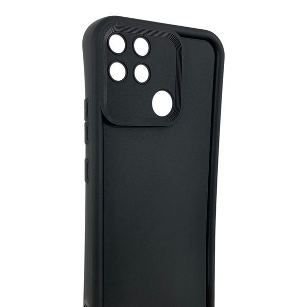 Чехол силиконовый Soft Touch для Realme Narzo 50A черный (Полная защита камеры) 0054132 фото