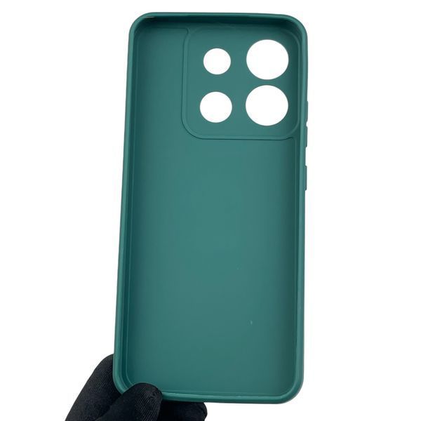 Чехол для Infinix Smart 7 HD с квадратными гранями с защитой камеры на инфиникс смарт 7 зелёный 0012375 фото