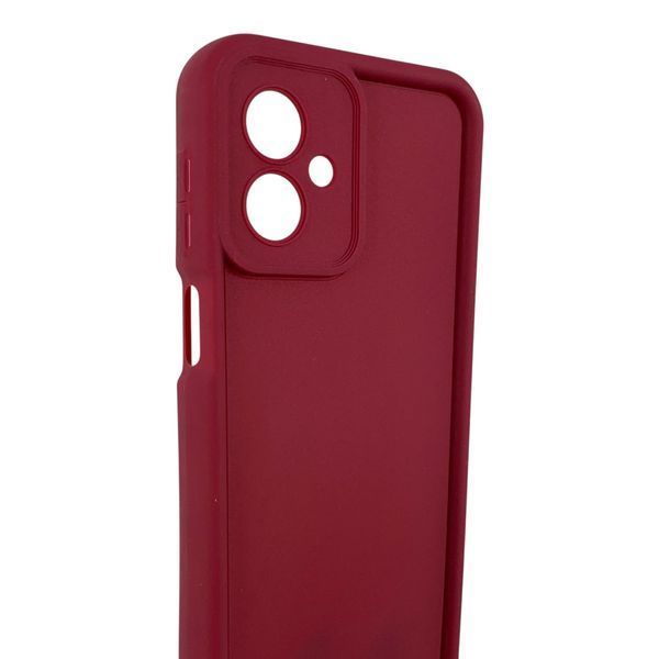 Чохол силіконовий Soft Touch для Motorola G54 бордовий (Повний захист камери) 0054415 фото