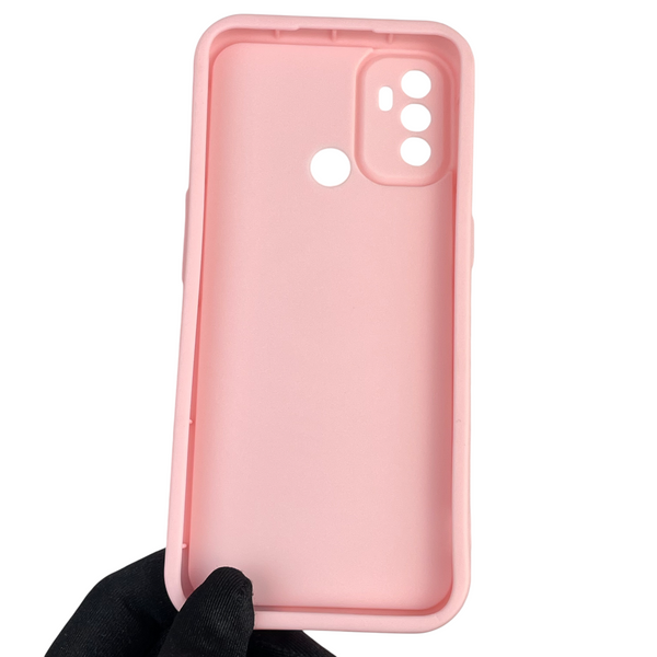 Чехол силиконовый Soft Touch для Oppo A32 розовый (Полная защита камеры) 0039421 фото