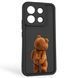 Чохол силіконовий оригінальний Soft Touch з 3D принтом кумедний тед ведмідик для Xiaomi POCO X6 чорний (Повний захист камери) 0049048 фото 1
