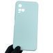 Чехол для Vivo Y21S силиконовый с микрофиброй нескользящий на виво у21с голубой 0032340 фото 1
