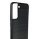 Чехол для телефона Samsung Galaxy S22 (SM-S901B) карбоновый противоударный с высокими бортами черный 0052227 фото 2