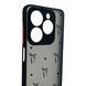 Чохол для телефона Tecno Spark 20C BG7n с 3D принтом бантики з серцями із захистом камери чорний 0059376 фото 3