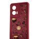 Чехол силиконовый Soft Touch с 3D принтом Кофе для OPPO A12 бордовый (Полная защита камеры) 0065336 фото 4