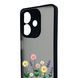 Чохол для телефона Oppo A3 с 3D принтом польові квіти із захистом камери чорний 0059276 фото 4