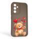 Чохол силіконовий Soft Touch з 3D принтом милий ведмедик для Samsung Galaxy A54 5G (SM-A546E) коричневий (Повний захист камери) 0044811 фото 1